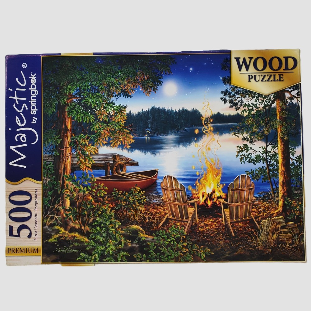 Majestic by Springbok Lakeside Wood Jigsaw Puzzle 500 Piece Dona Gelsinger